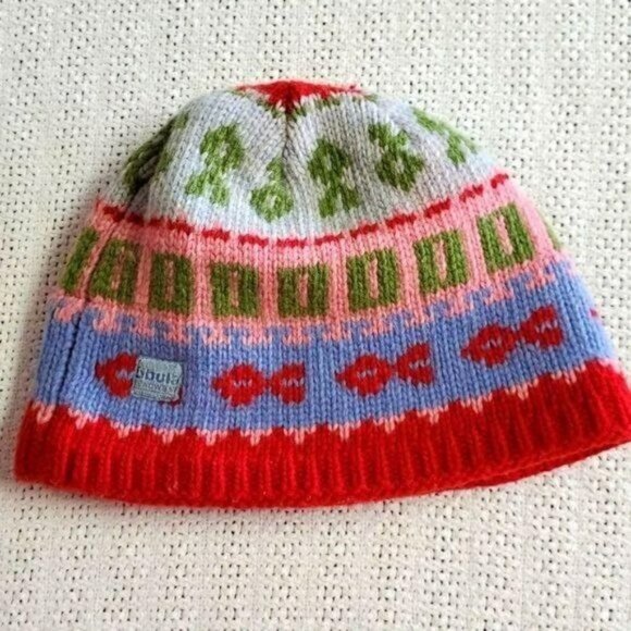 Bula Graphic 100% Lambswool Multicolored Knit Winter Hat - Picture 1 of 6